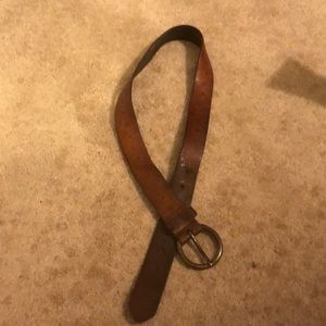 AMERICAN EAGLE LEATHER BELT.XS STRETCHED TO SM/MED